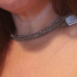 Millannia Remi Woven Choker with Crystals
